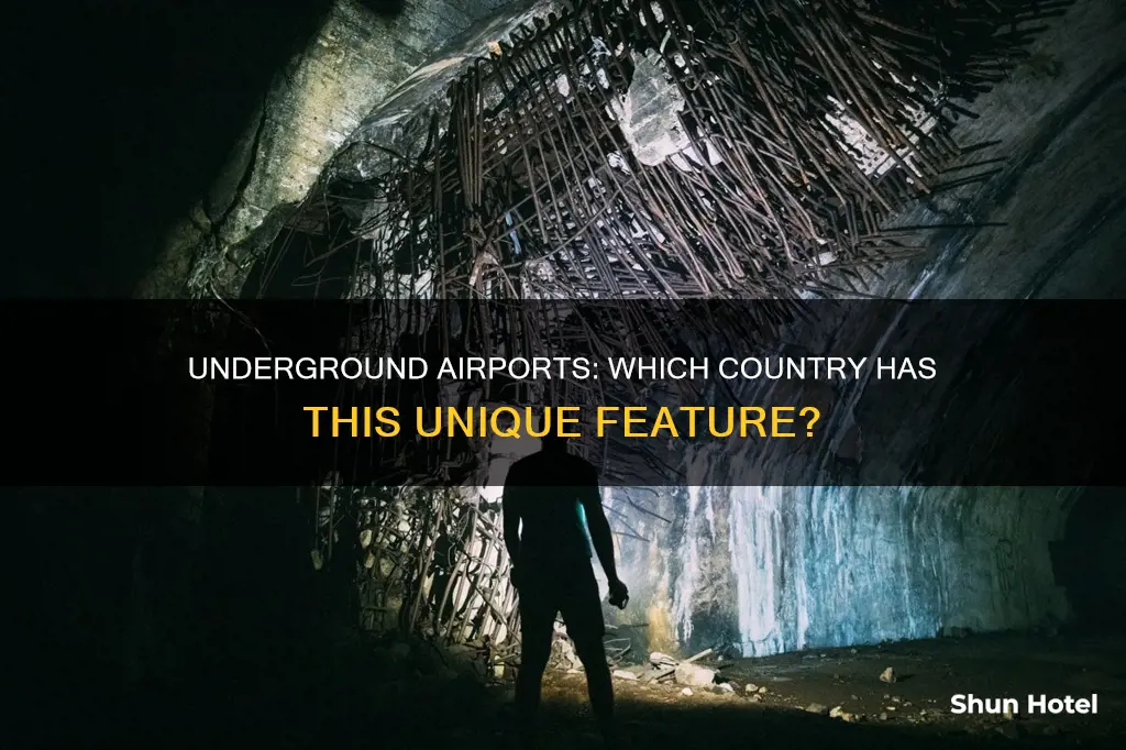 what country has an underground airport