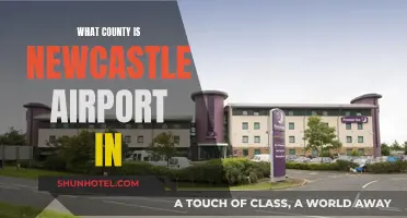 Newcastle Airport's County Location and Surroundings