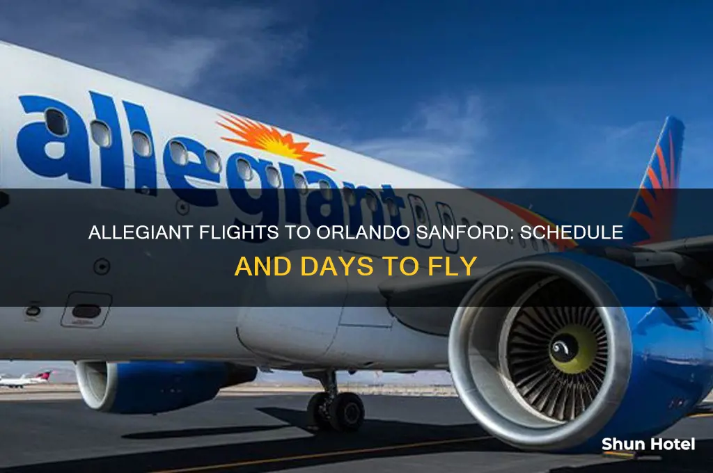what days does allegiant fly to florida orlando sanford airport