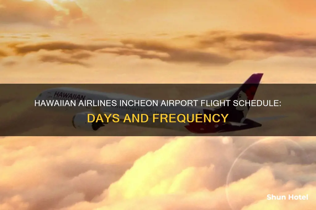 what days does hawaiian airlines fly to incheon airport