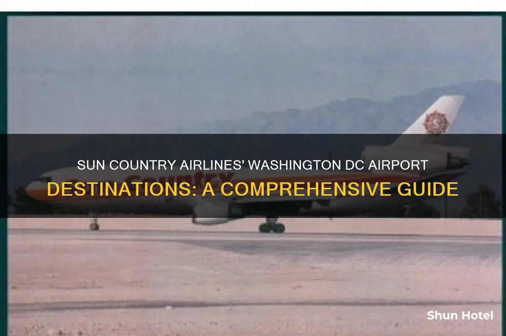 what dc airport does sun country fly into