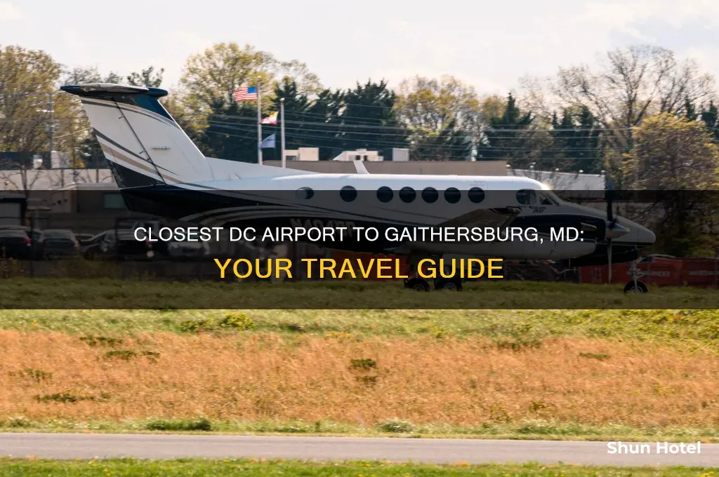 what dc airport is closest to gaithersburg md