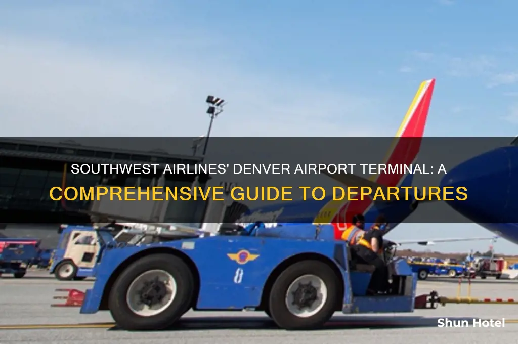what denver airport terminal does southwest fly out of