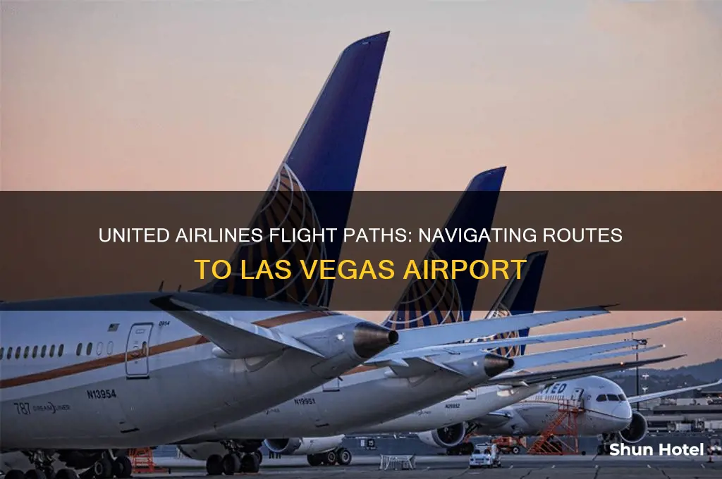 what direction does united fly into las vegas airport