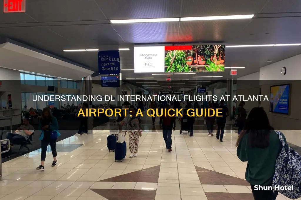 what dl means international fly in atlanta airport