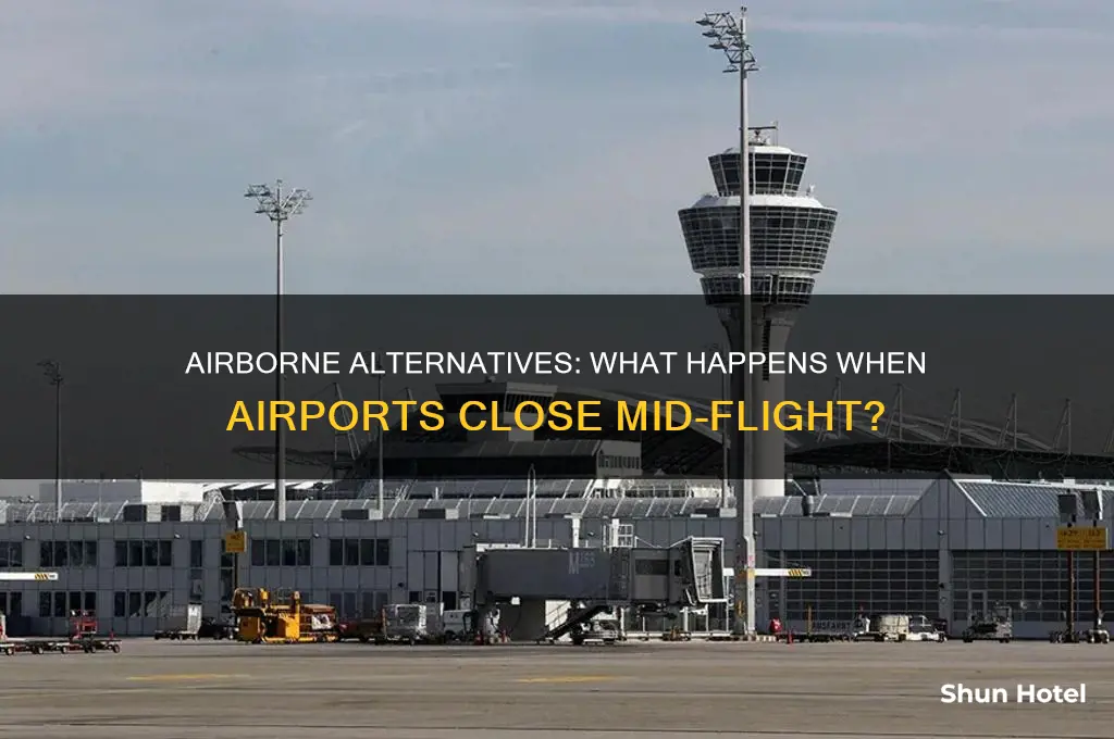 what do airplanes do when airports are closed while flying