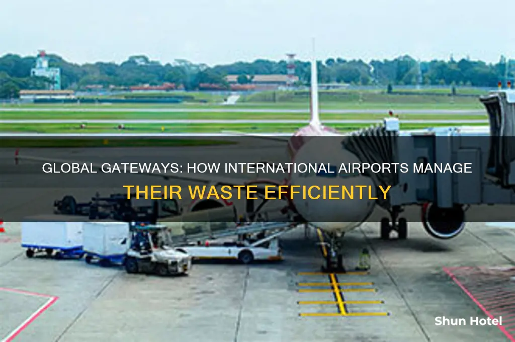 what do international airports do with their trash