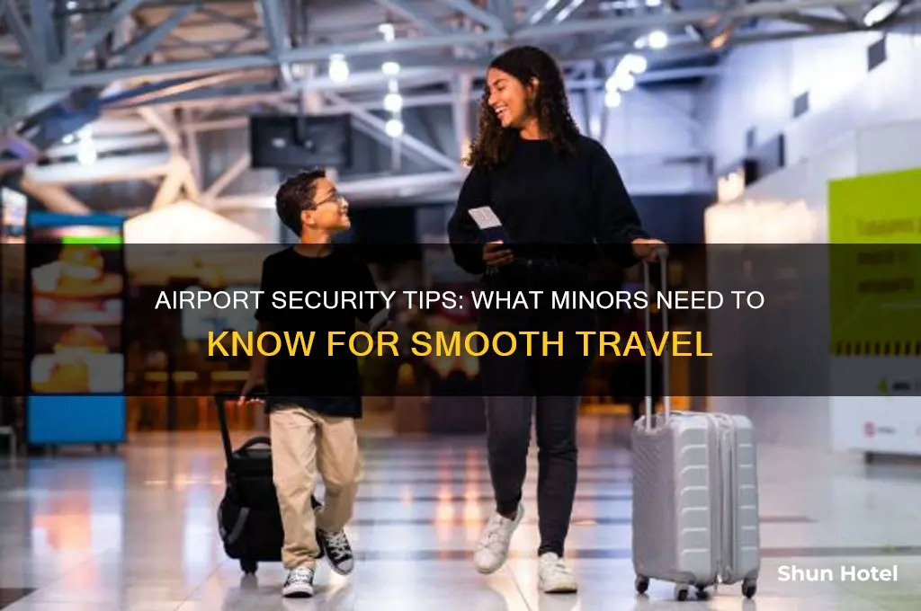 what do minors need to get through airport security