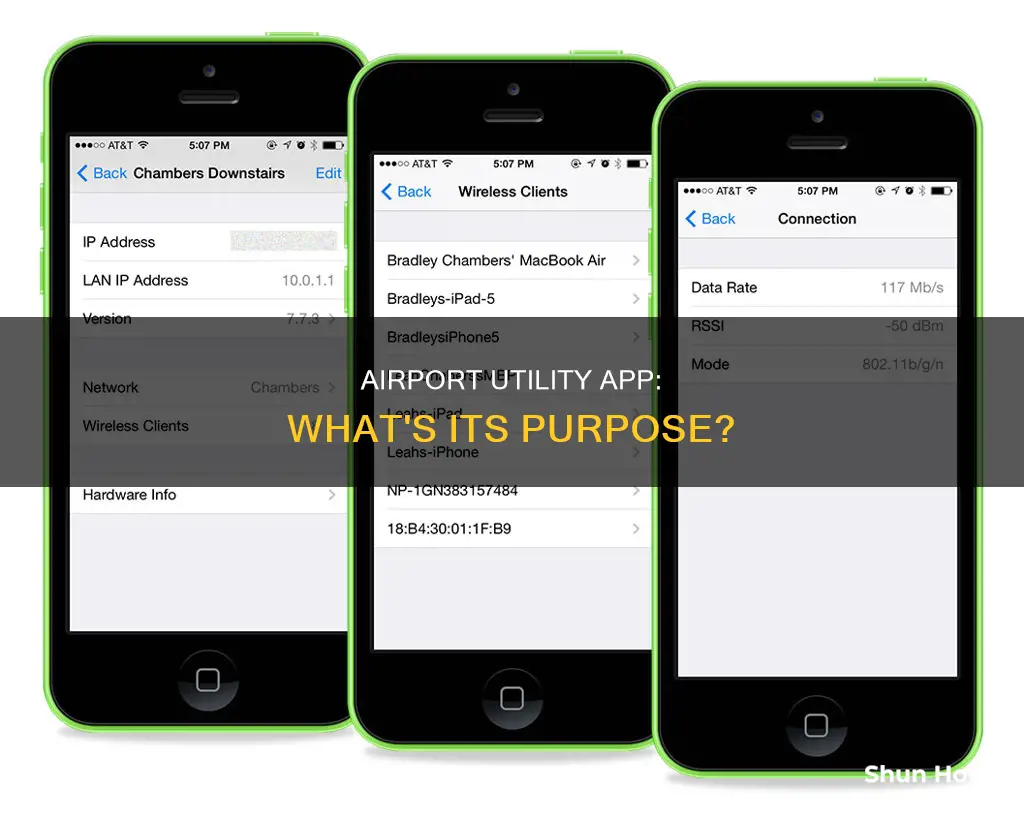 what does airport utility app do