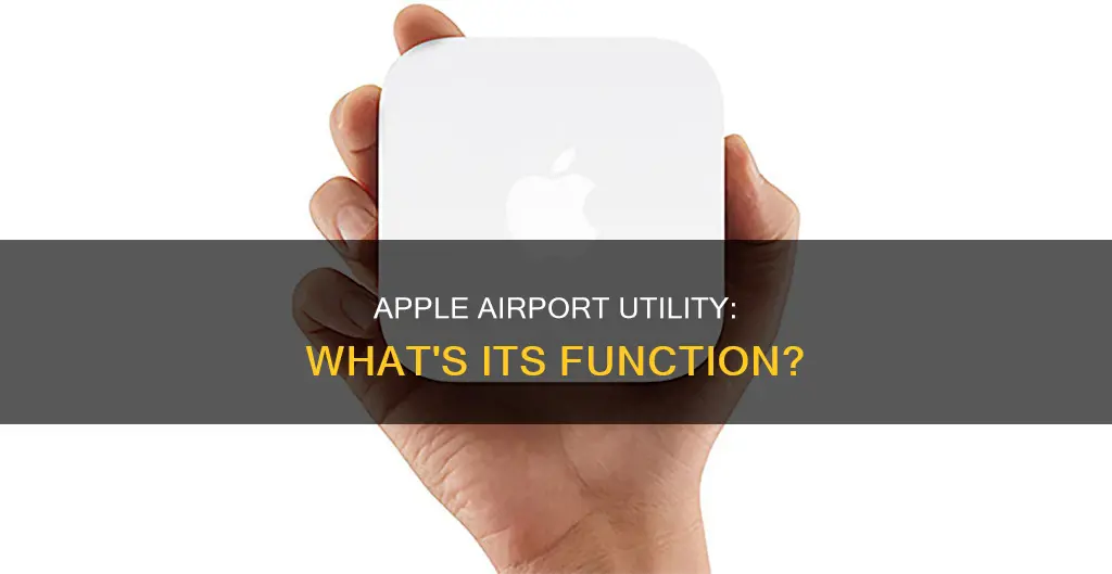 what does apple airport utility do
