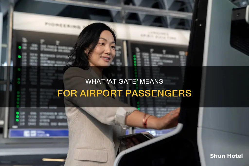 what does at gate mean airport