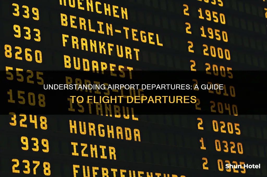 what does departures mean at airport