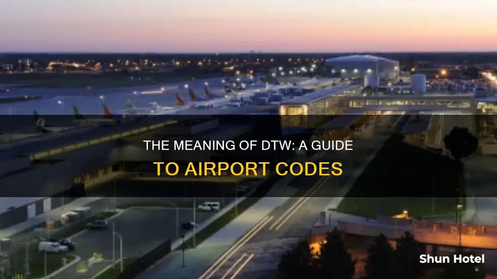 what does dtw stand for airport