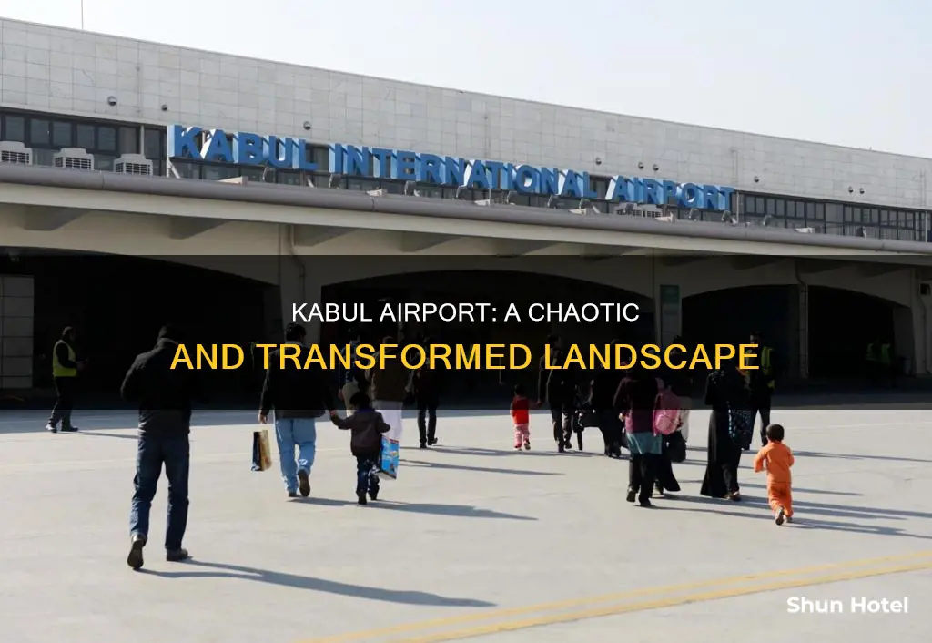 what does kabul airport look like