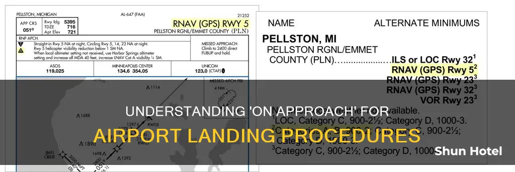 what does on approach mean airport