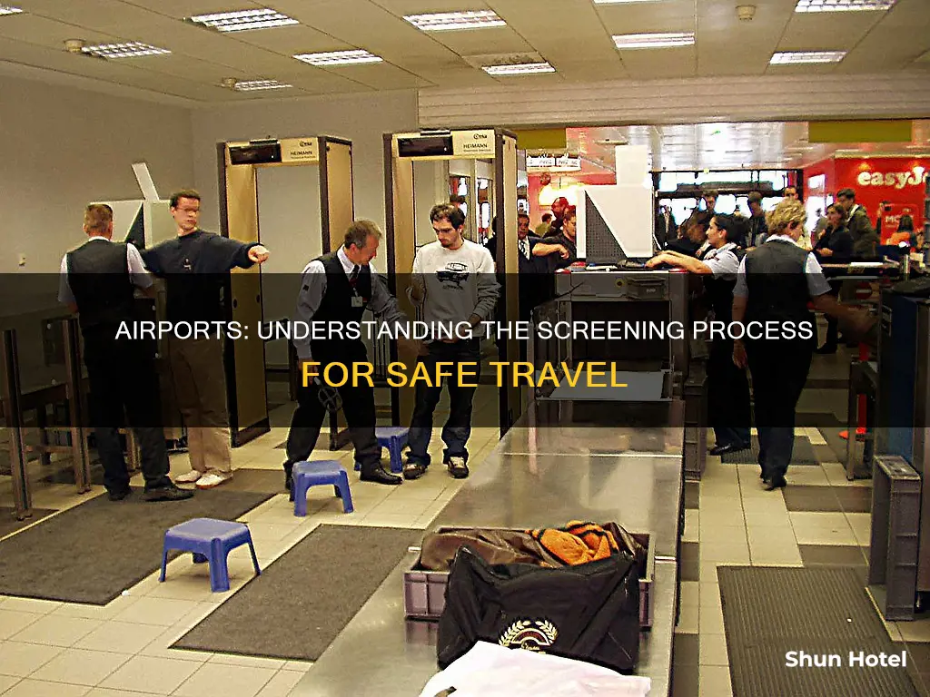 what does screened mean in airport