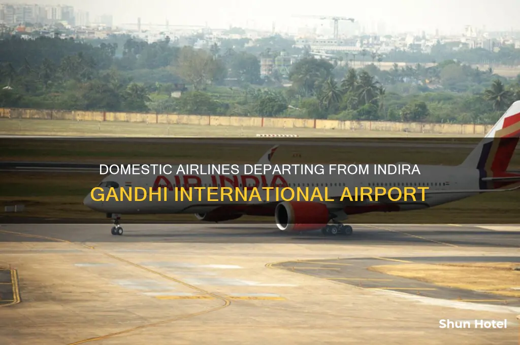 what domestic airline depart indira gandhi international airport