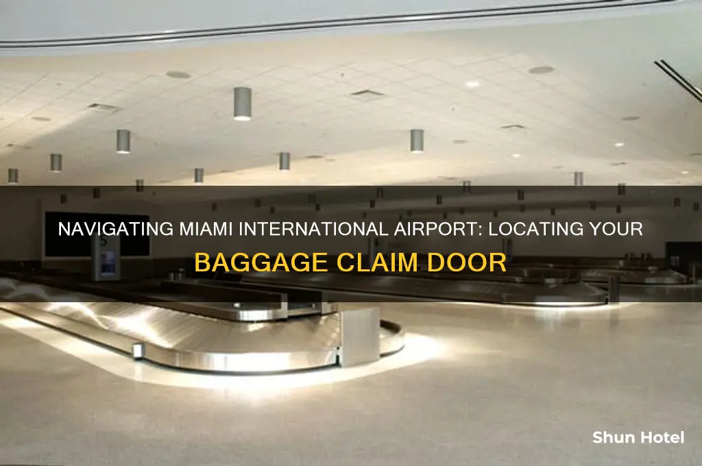 what door is the baggage claim at miami international airport