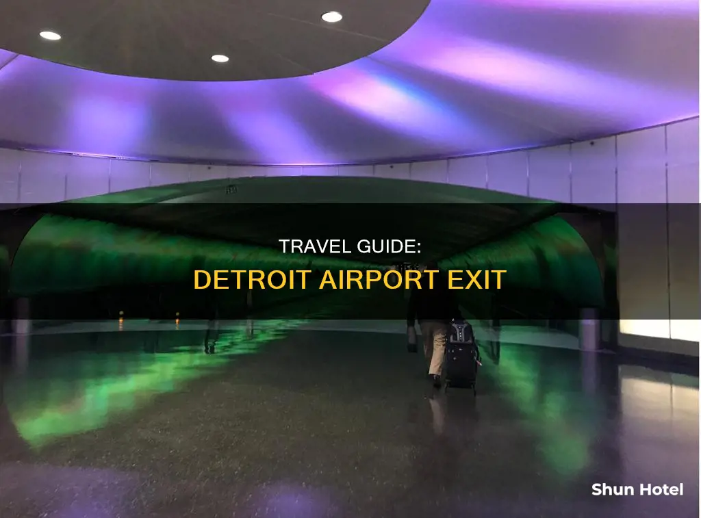 what exit is detroit airport on