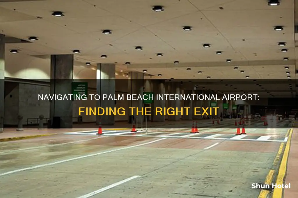 what exit is palm beach international airport