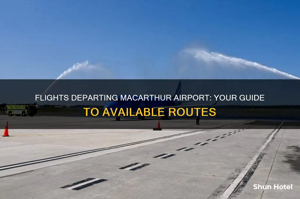 what flights fly out of macarthur airport