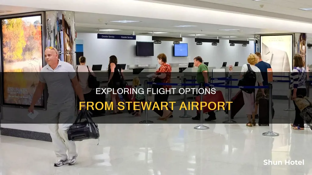 what flights leaving from stewart airport