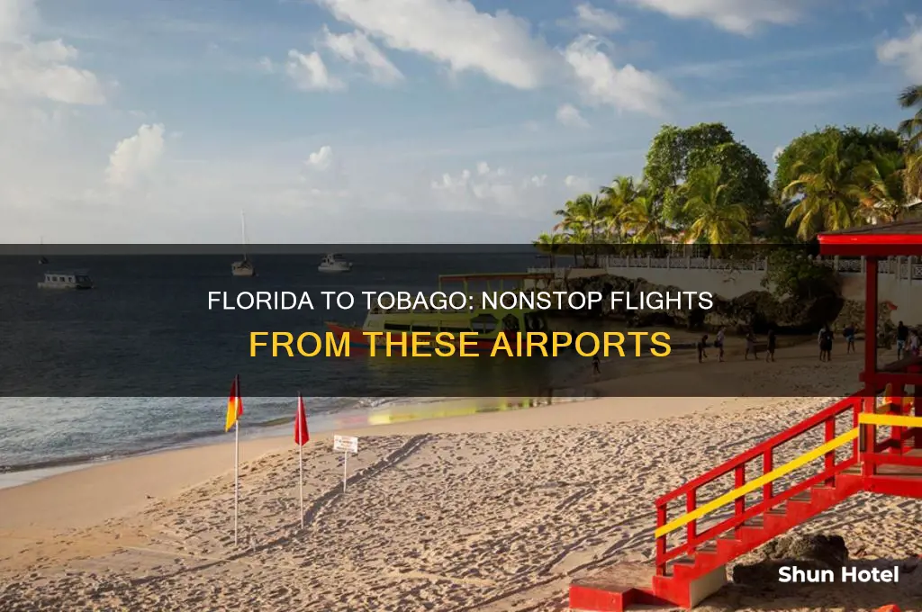 what florida airports fly nonstop to tobago