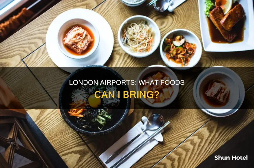 what food can be brought into london england airports