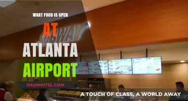 Atlanta Airport Food Guide: Late-Night and Early-Morning Dining Options