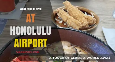 Honolulu Airport Food Guide: Late-Night and Early-Morning Dining Options