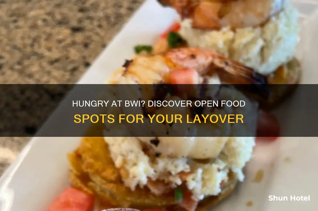 what food places are open in bwi airport