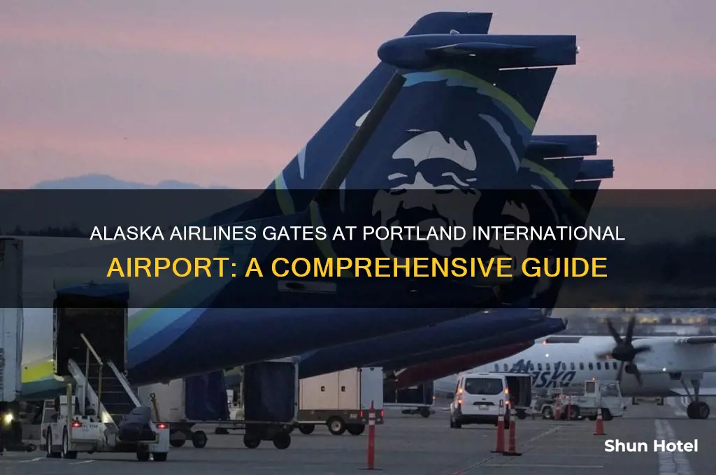 what gates do alaska airlines use at portland international airport