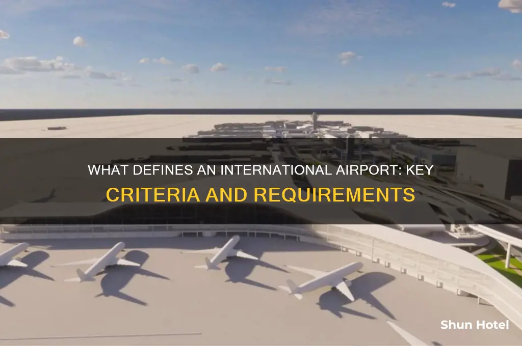 what gives an airport international status