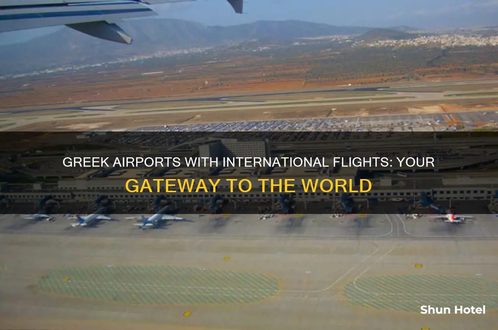 what greek airports have international flights