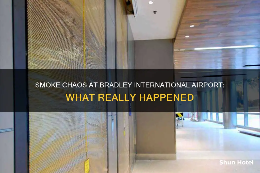 what happened at bradley international airport lot of smoke