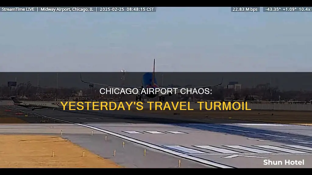what happened at chicago airport yesterday
