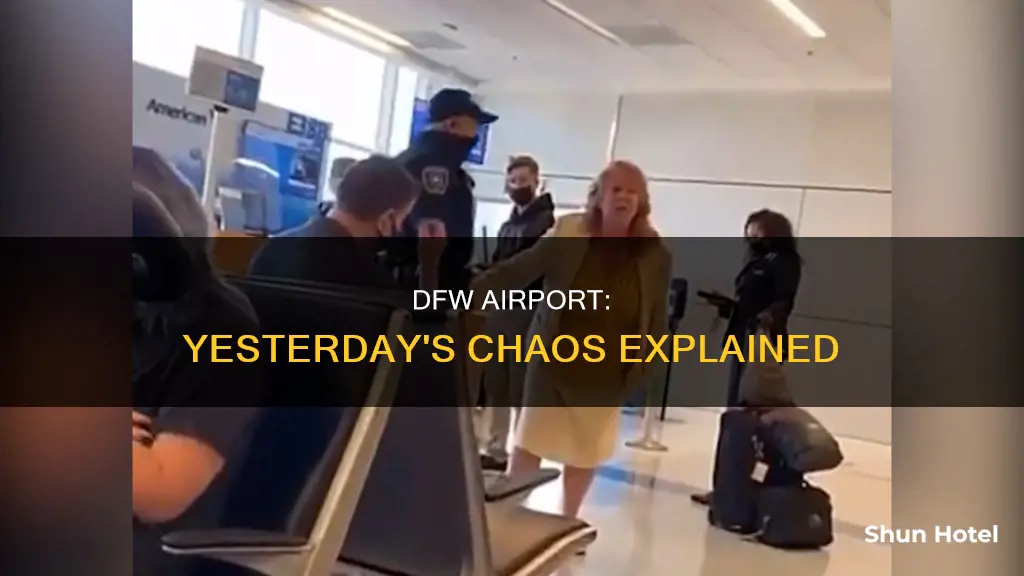 what happened at dfw airport yesterday
