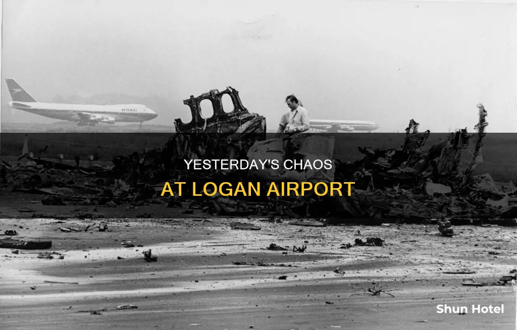what happened at logan airport yesterday