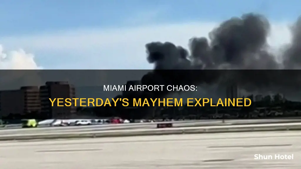 what happened at miami airport yesterday