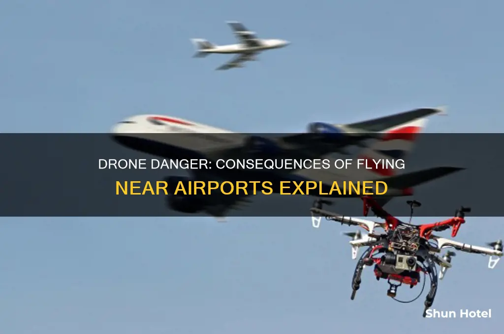 what happens if you fly a drone near an airport