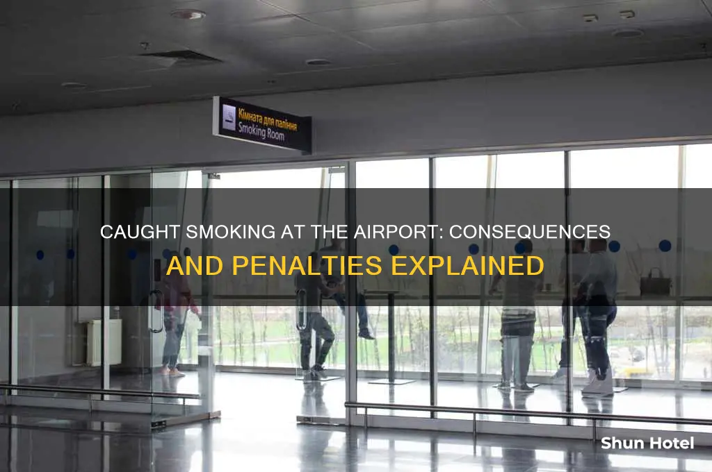 what happens if you get caught smoking at an airport