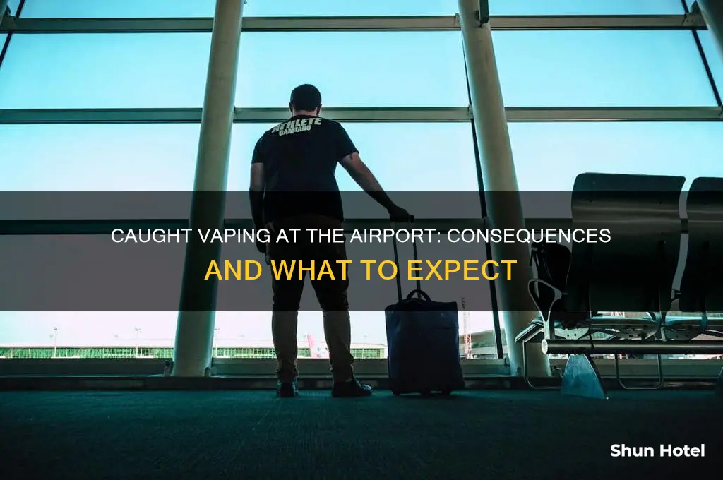 what happens if you get caught vaping in an airport