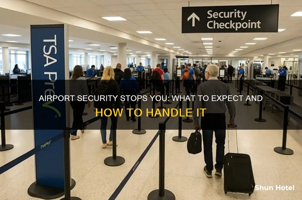 what happens if you get stoped by airport security