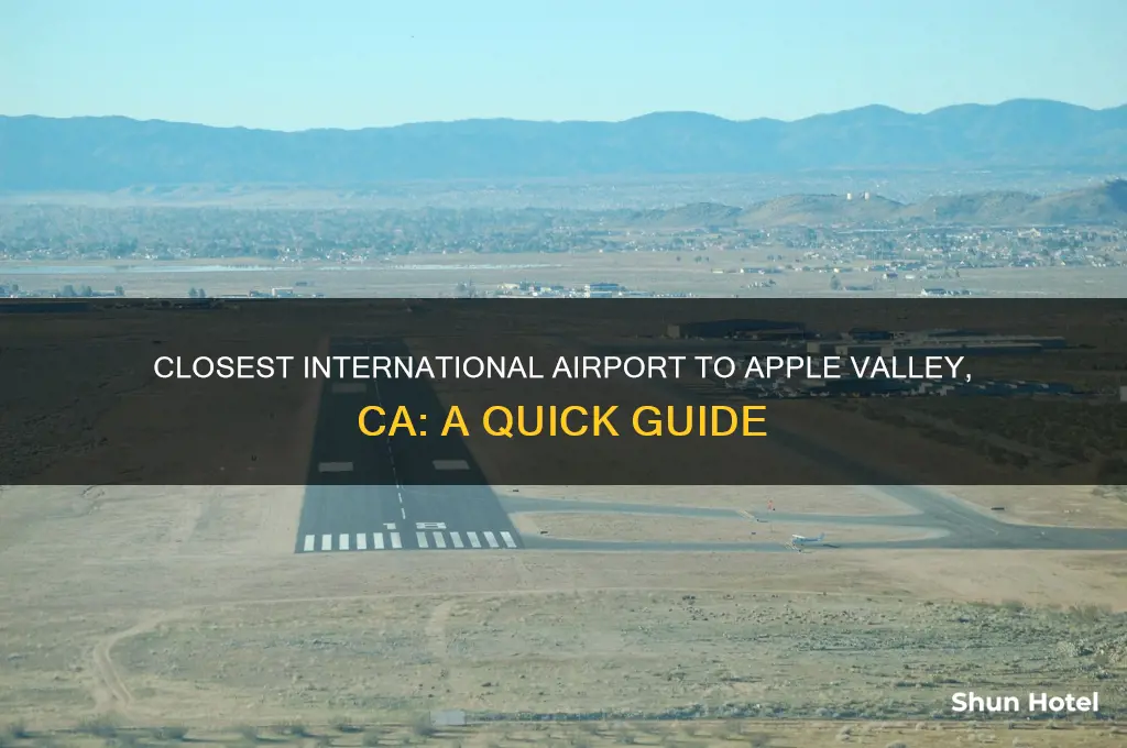 what international airport is closest to apple valley ca