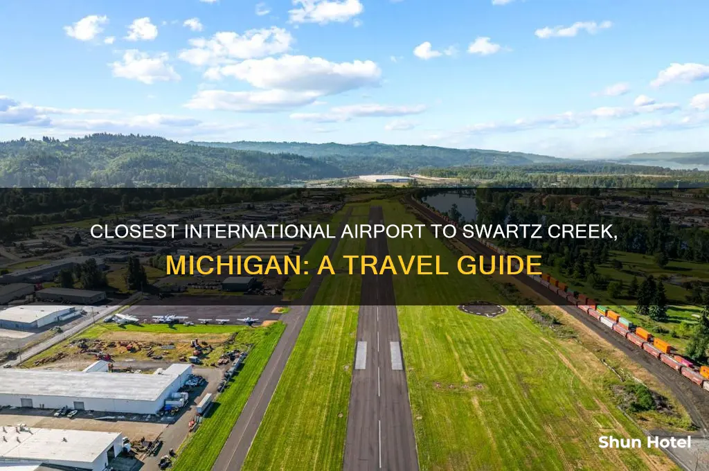 what international airport is closest to swartz creek michigan