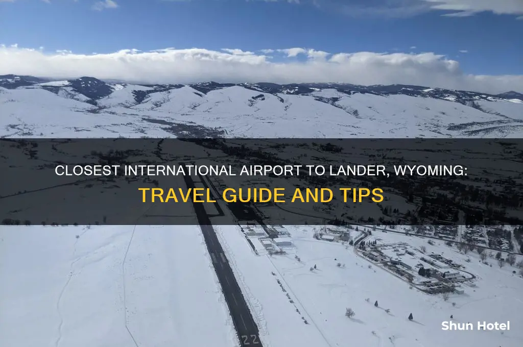 what international airport is near lander wy
