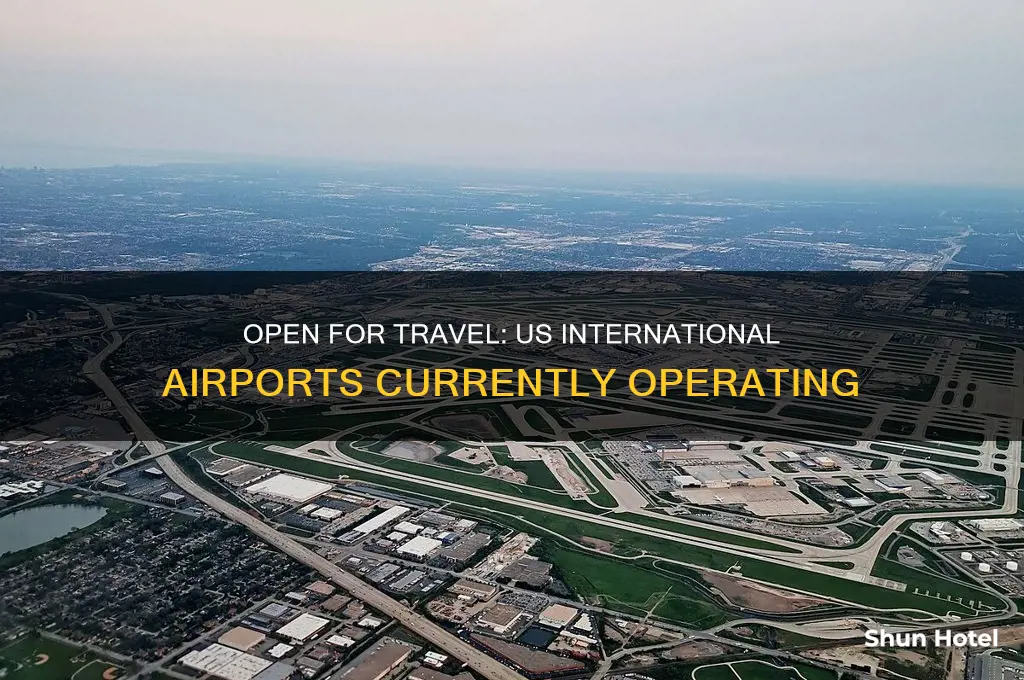 what international airports are open in the us