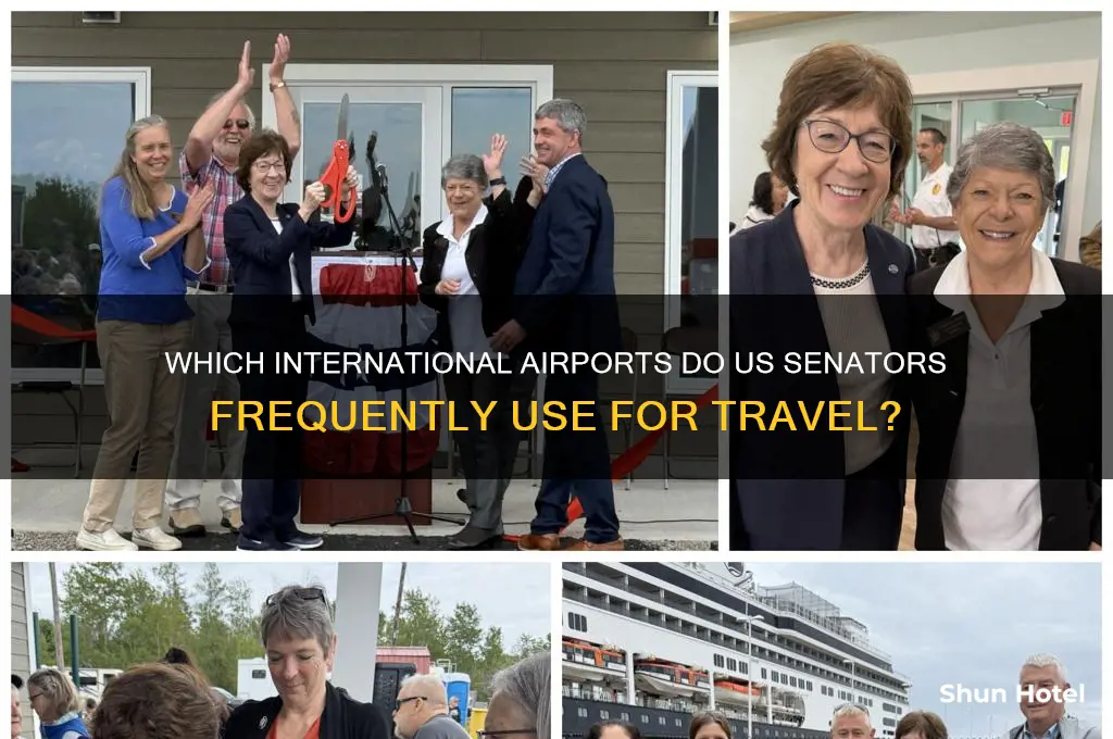 what international airports do us senators use