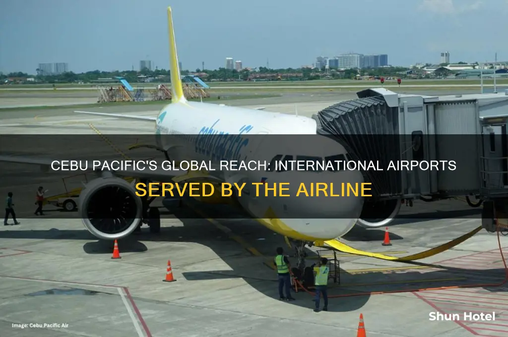 what international airports does cebu pacific fly to