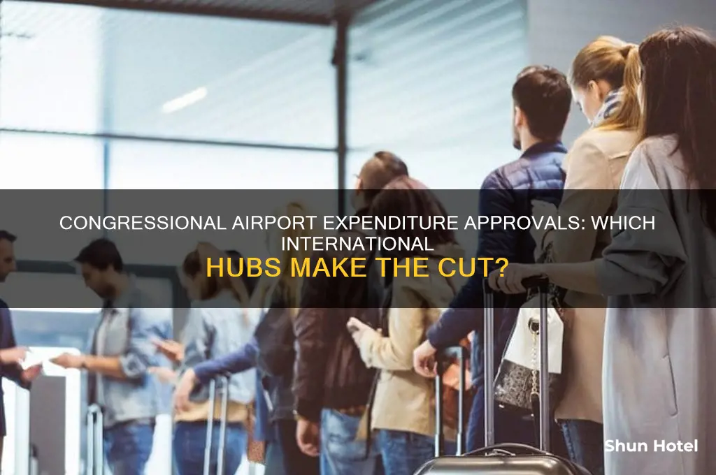 what international airports does congress use for approving expenditures